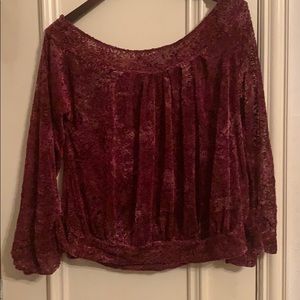 Free People Ginger Berry Velvet